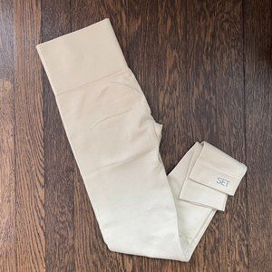 SETactive Sculptflex High-Rise Leggings in Oat Milk